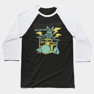 Cat drummer Baseball T-Shirt